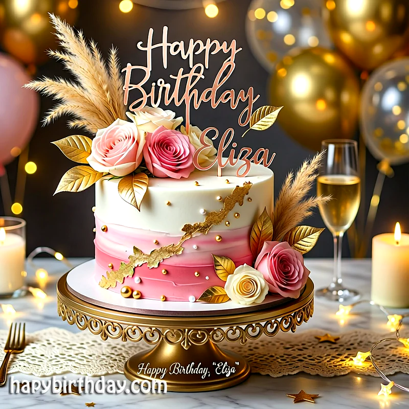 Best eliza Birthday Cake Images - Download eliza Cake with Name