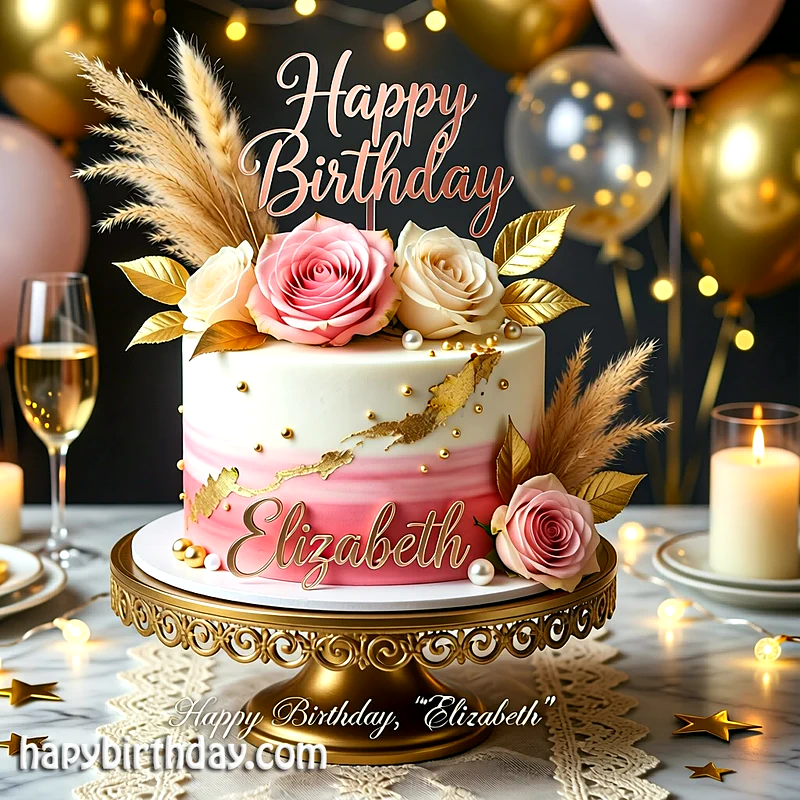 Best elizabeth Birthday Cake Images - Download elizabeth Cake with Name