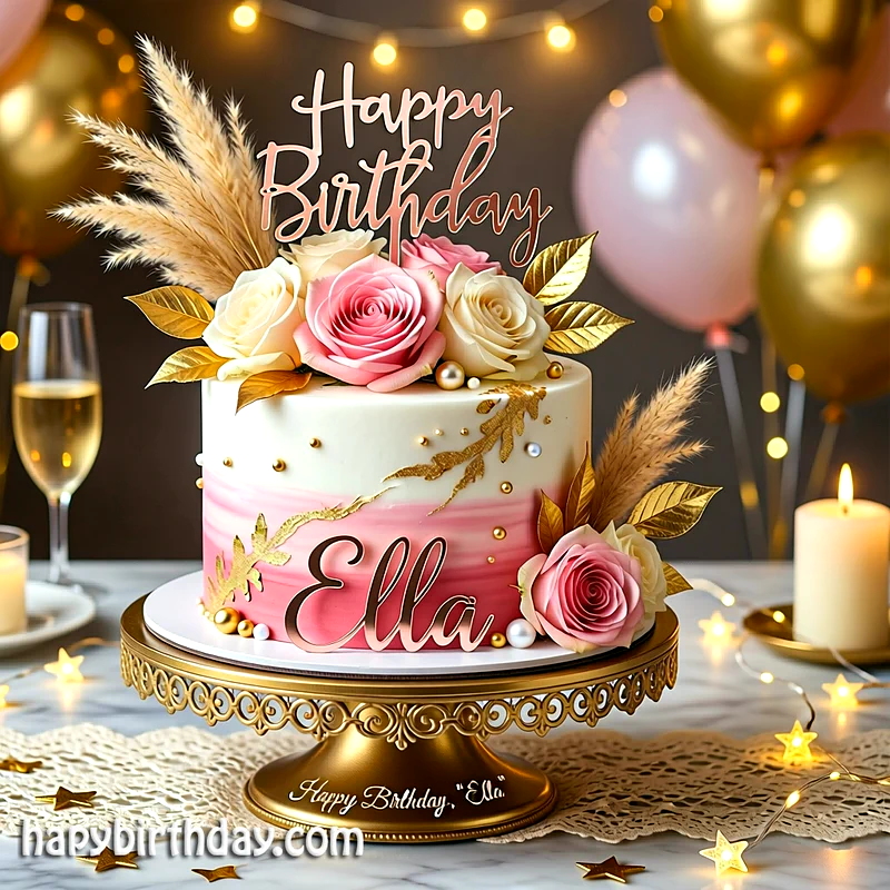 Best ella Birthday Cake Images - Download ella Cake with Name