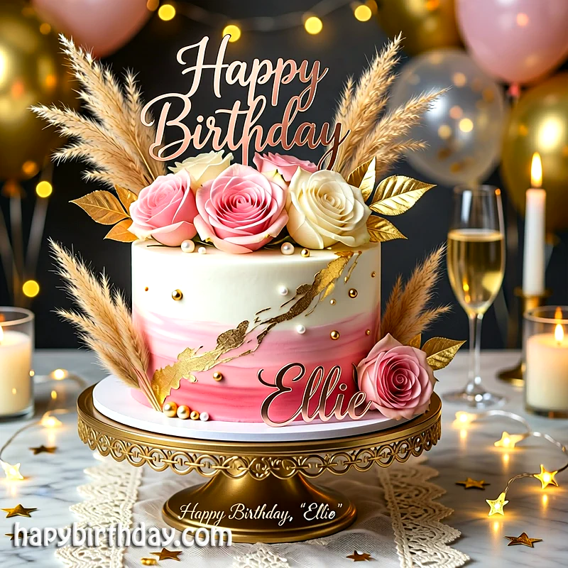 Best ellie Birthday Cake Images - Download ellie Cake with Name