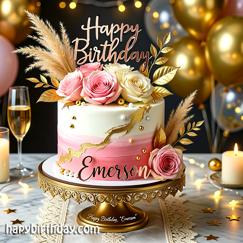 Best emerson Birthday Cake Images - Download emerson Cake with Name