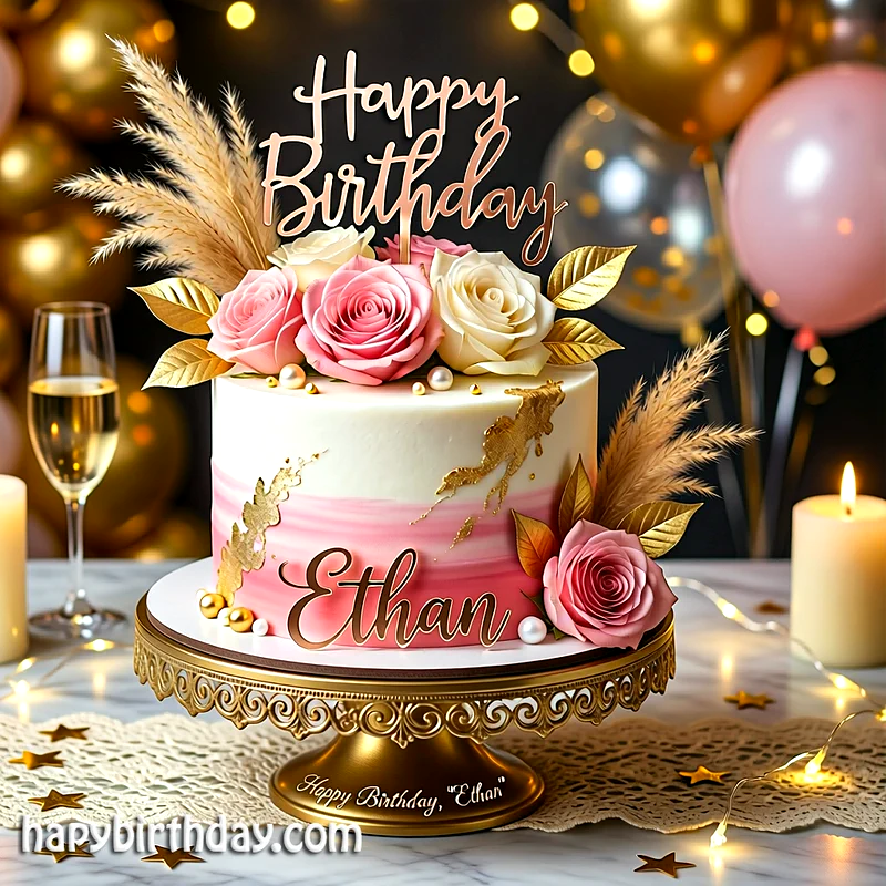 Best ethan Birthday Cake Images - Download ethan Cake with Name