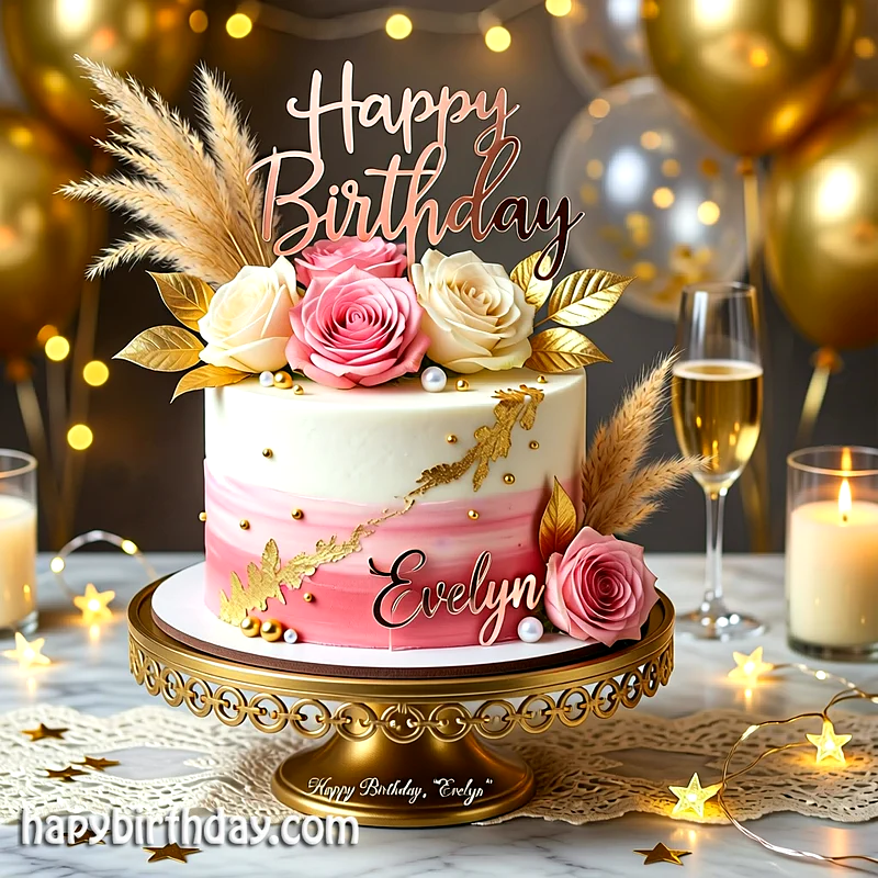 Best evelyn Birthday Cake Images - Download evelyn Cake with Name