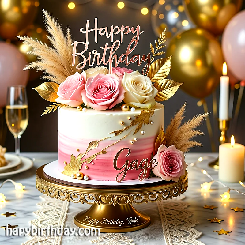 Best gage Birthday Cake Images - Download gage Cake with Name