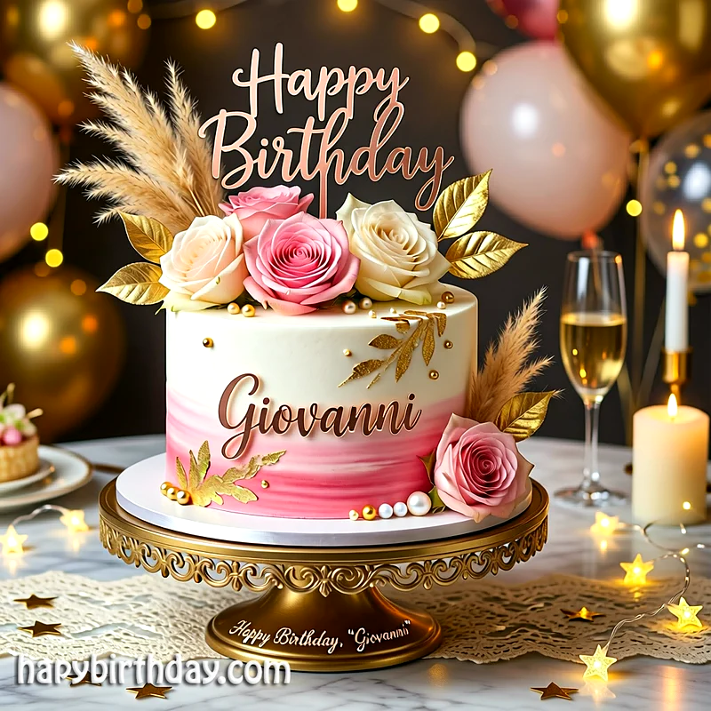 Best giovanni Birthday Cake Images - Download giovanni Cake with Name