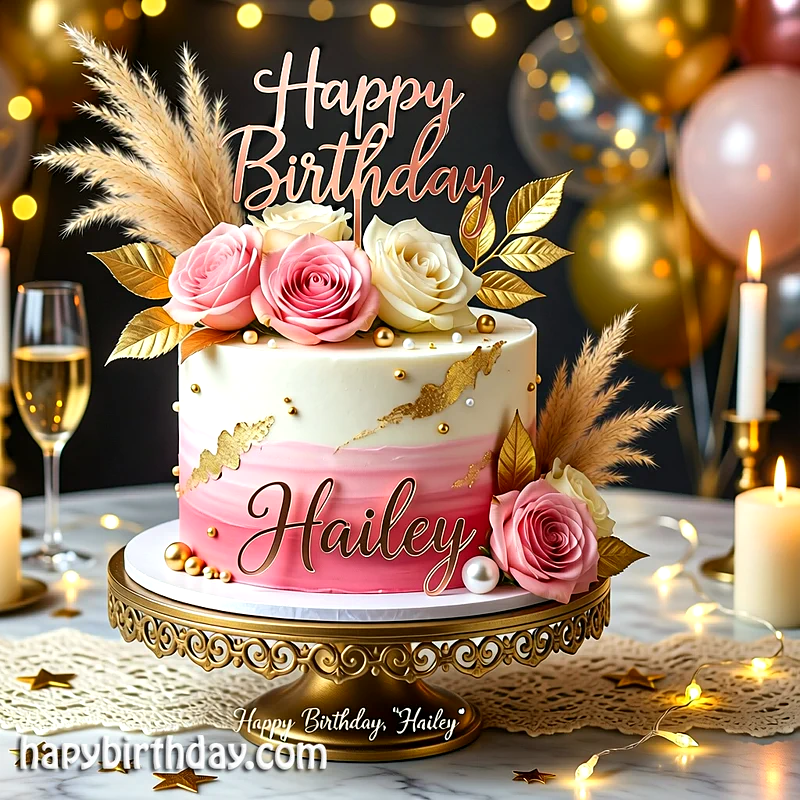 Best hailey Birthday Cake Images - Download hailey Cake with Name