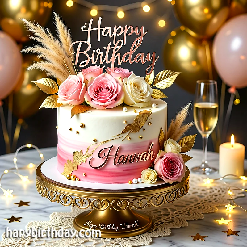 Best hannah Birthday Cake Images - Download hannah Cake with Name