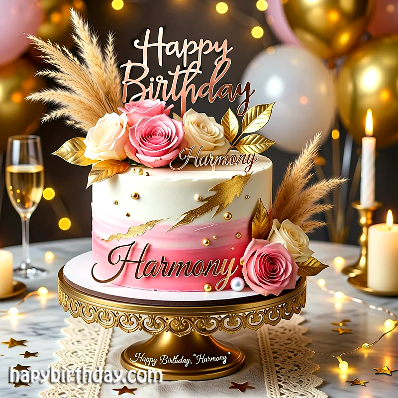 Best harmony Birthday Cake Images - Download harmony Cake with Name