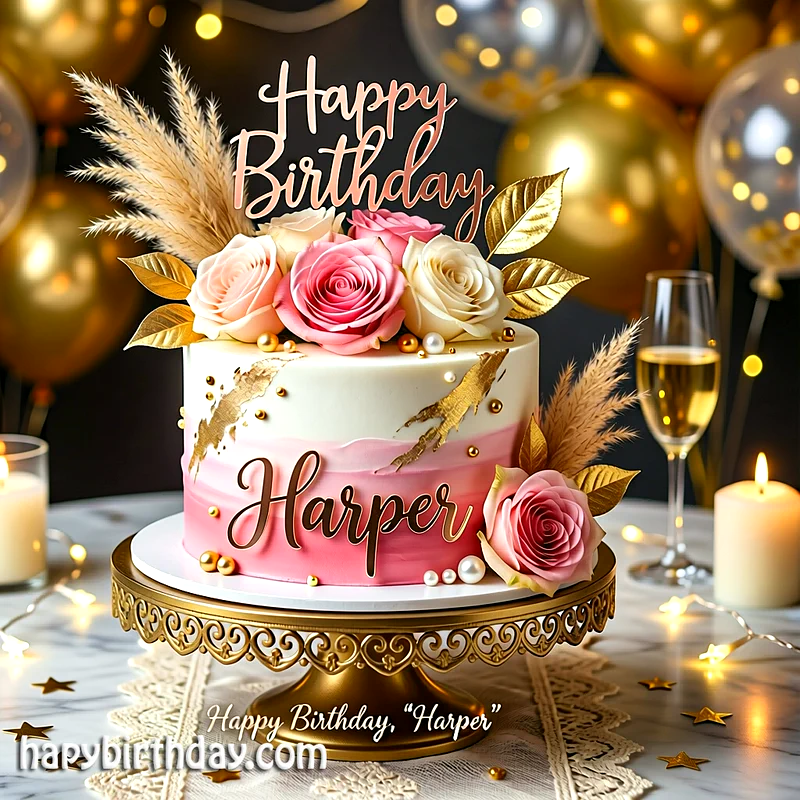 Best harper Birthday Cake Images - Download harper Cake with Name