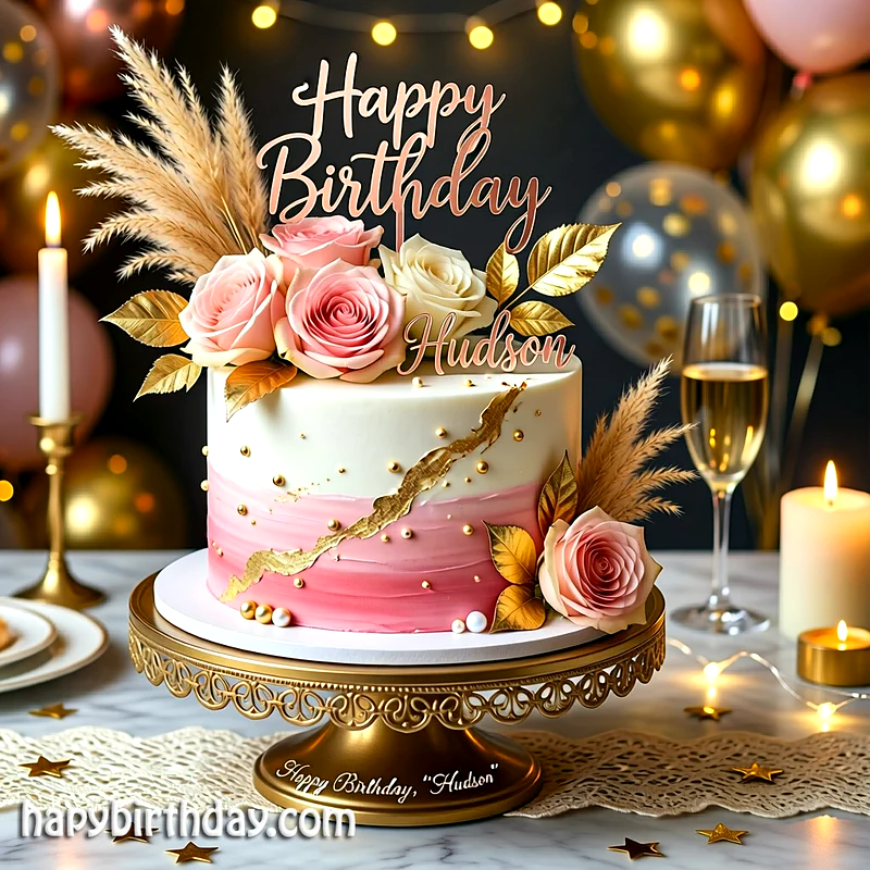 Best hudson Birthday Cake Images - Download hudson Cake with Name