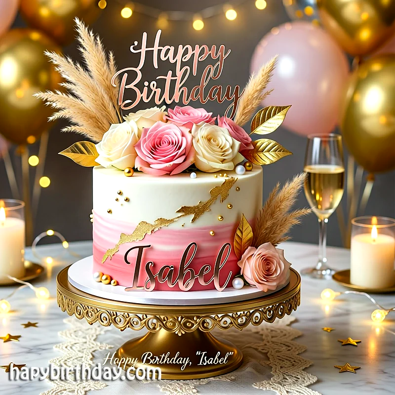 Best isabel Birthday Cake Images - Download isabel Cake with Name
