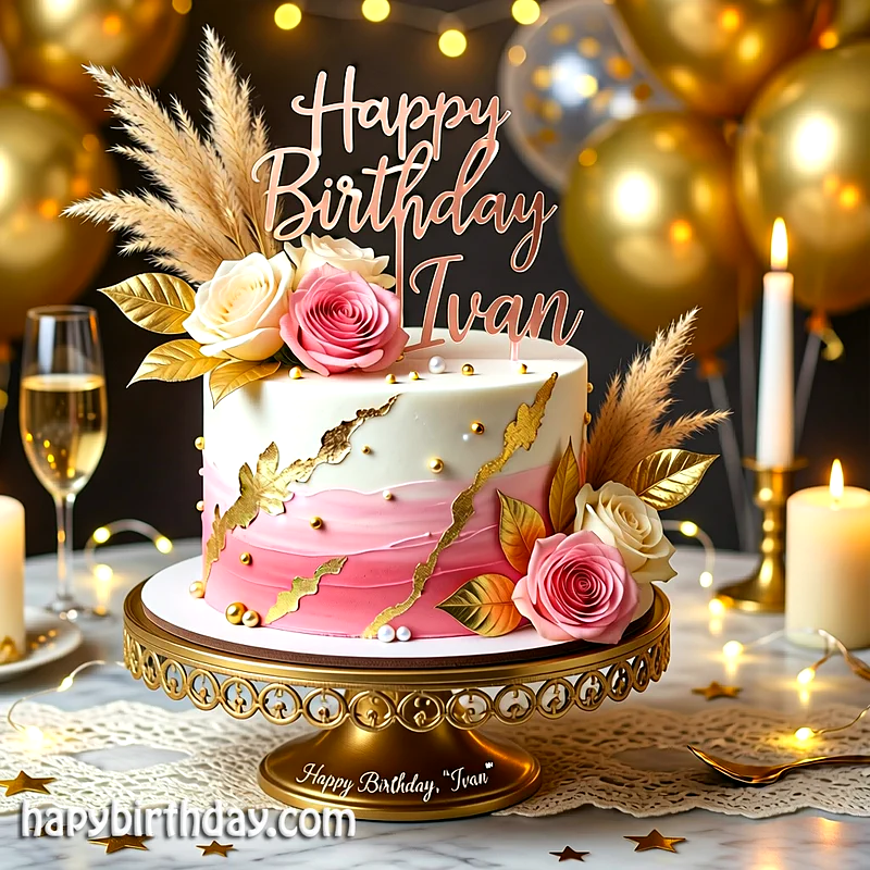 Best ivan Birthday Cake Images - Download ivan Cake with Name