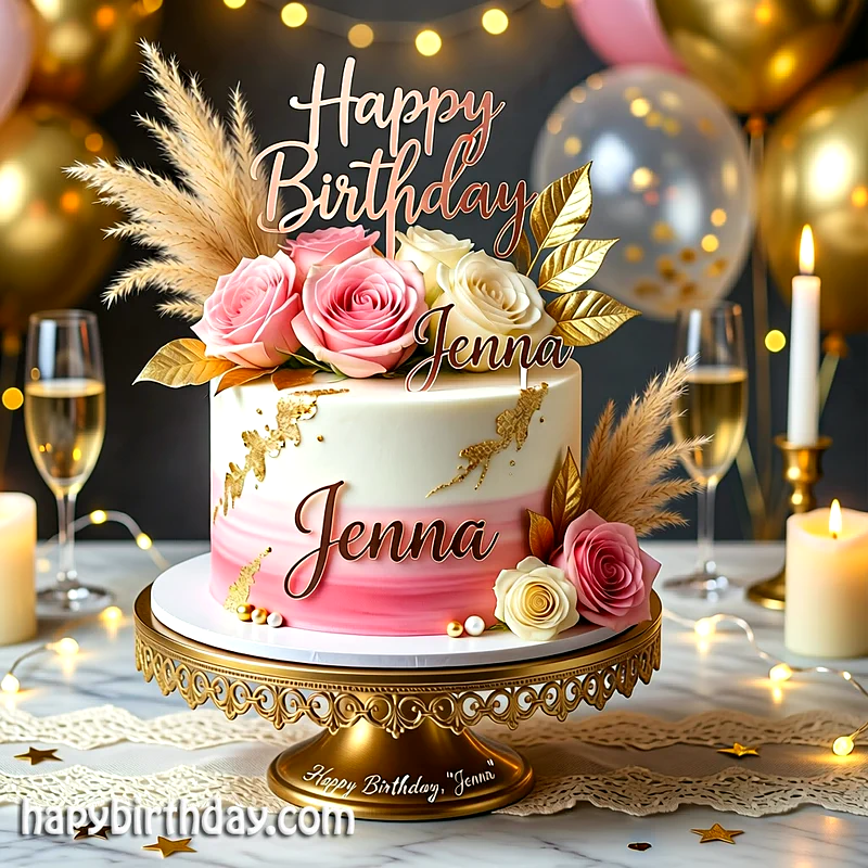 Best jenna Birthday Cake Images - Download jenna Cake with Name