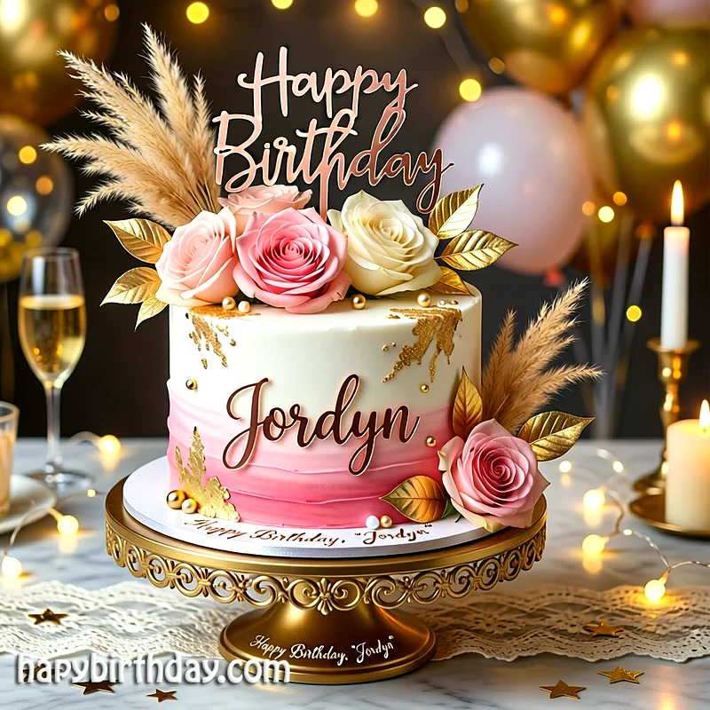 Best jordyn Birthday Cake Images - Download jordyn Cake with Name