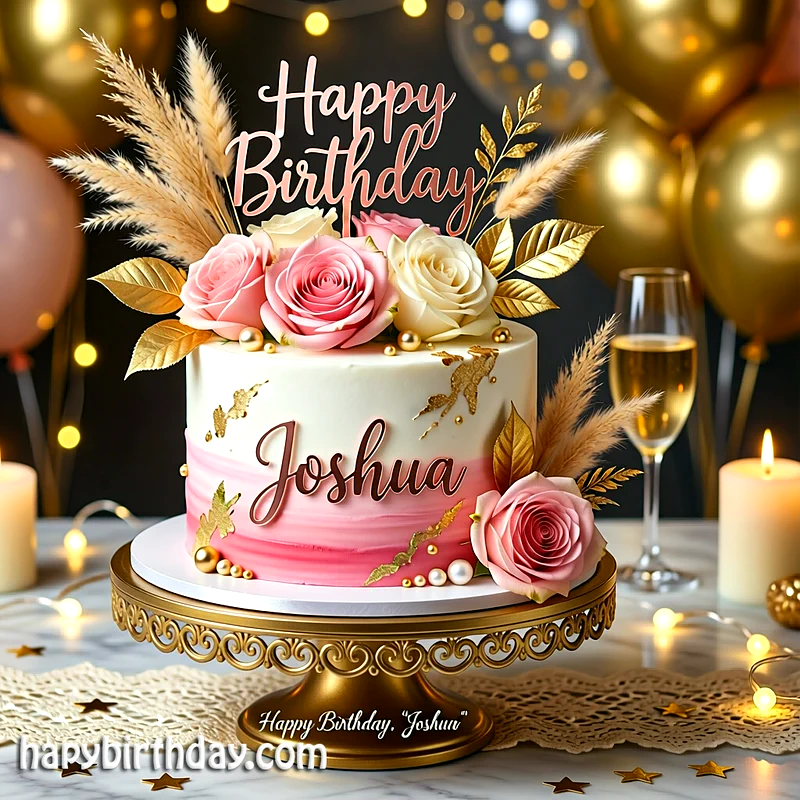 Best joshua Birthday Cake Images - Download joshua Cake with Name