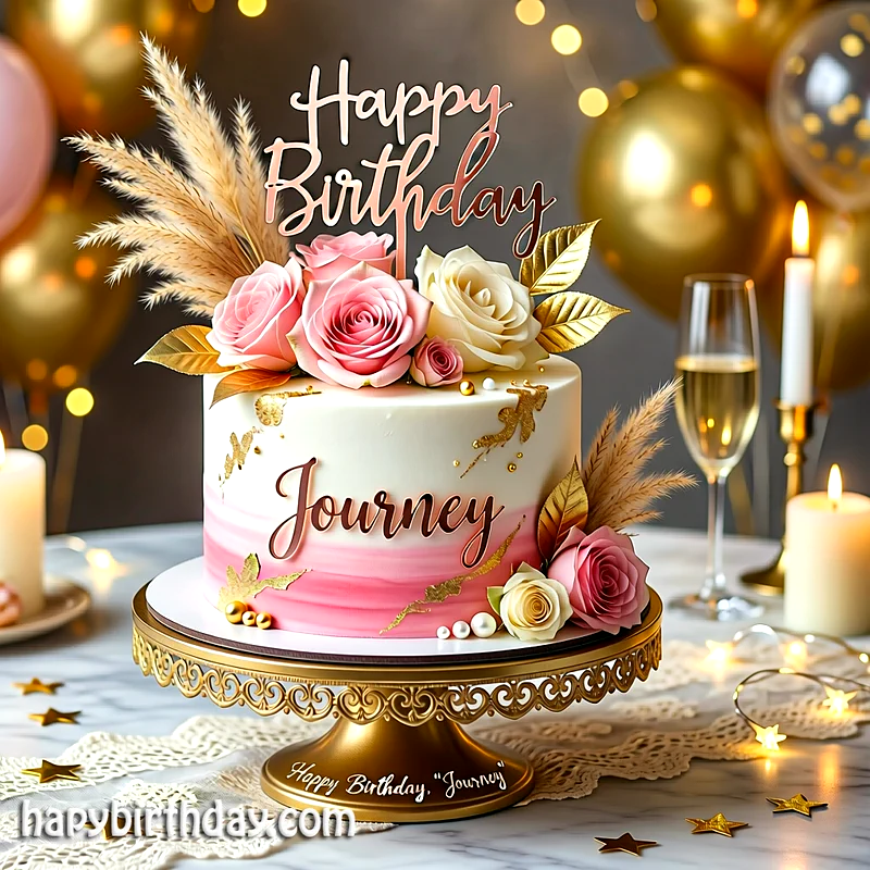 Best journey Birthday Cake Images - Download journey Cake with Name