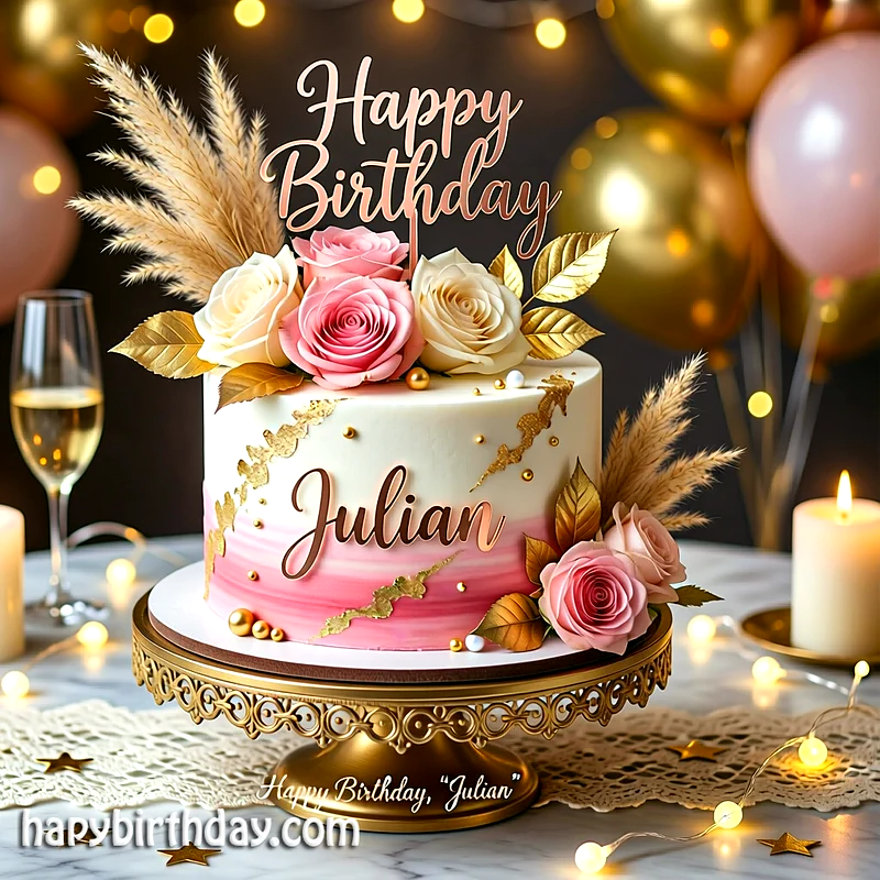Best julian Birthday Cake Images - Download julian Cake with Name