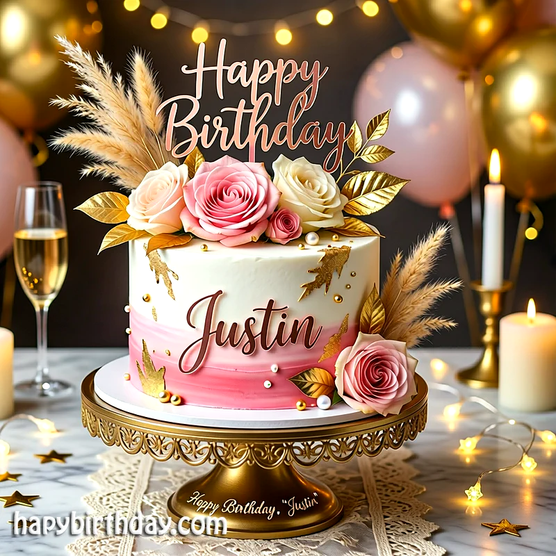 Best justin Birthday Cake Images - Download justin Cake with Name