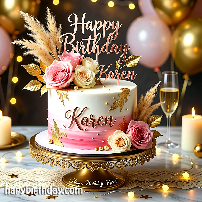 Best karen Birthday Cake Images - Download karen Cake with Name