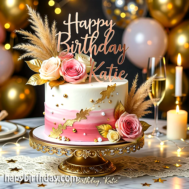 Best katie Birthday Cake Images - Download katie Cake with Name