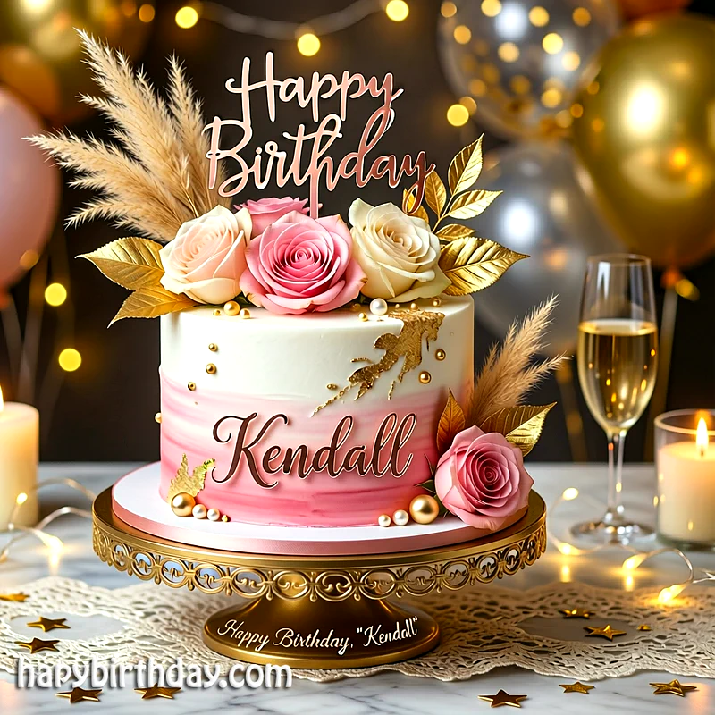 Best kendall Birthday Cake Images - Download kendall Cake with Name