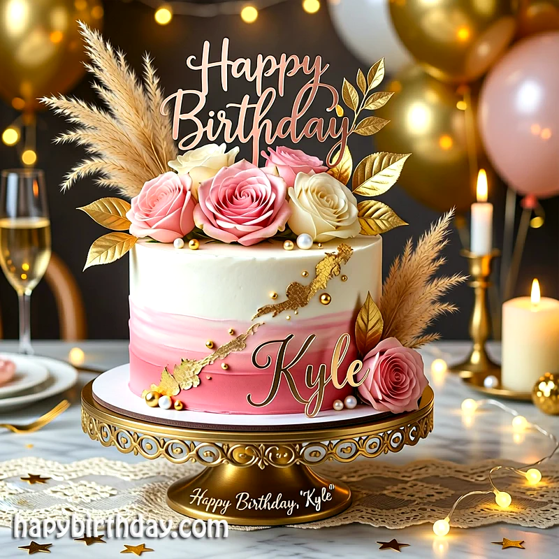 Best kyle Birthday Cake Images - Download kyle Cake with Name