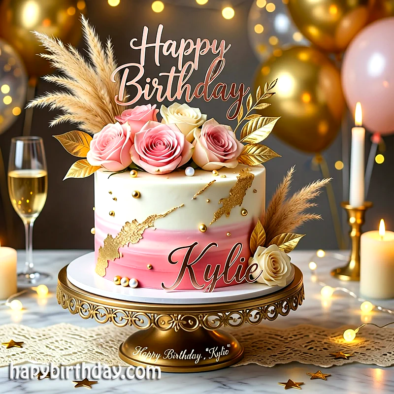 Best kylie Birthday Cake Images - Download kylie Cake with Name