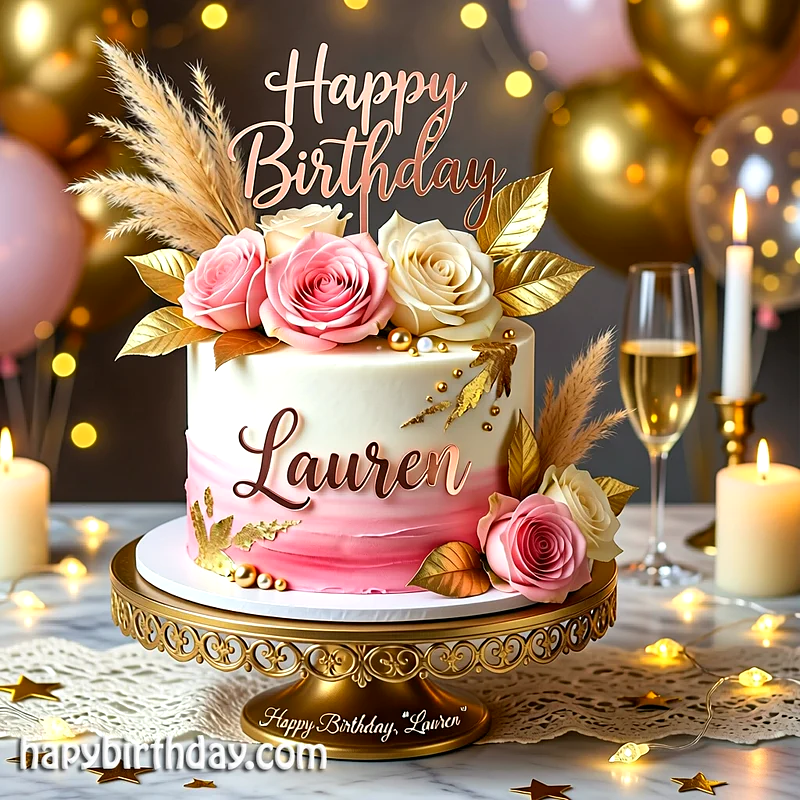Best lauren Birthday Cake Images - Download lauren Cake with Name