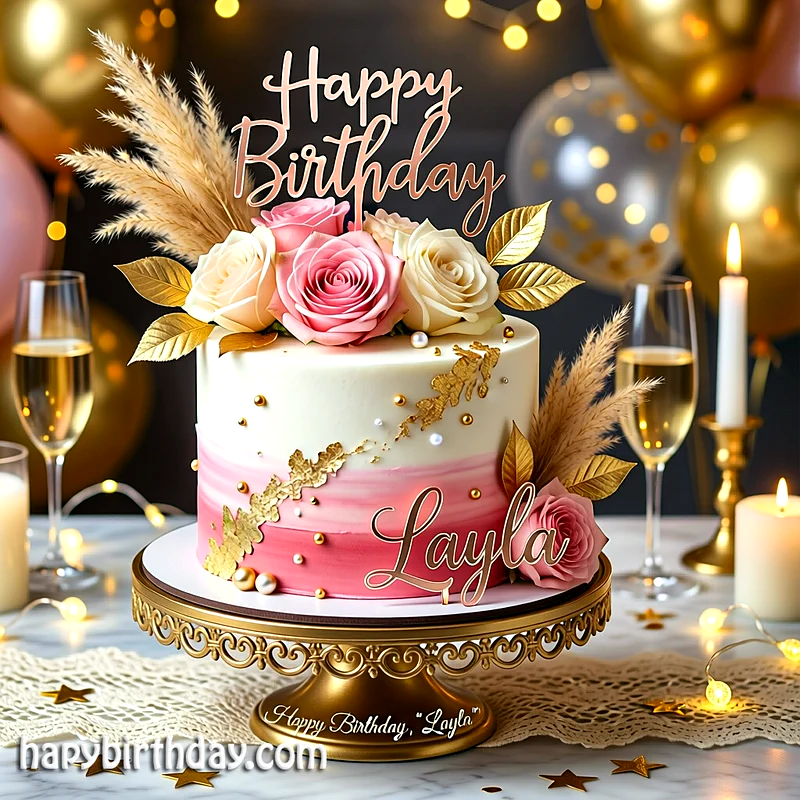 Best layla Birthday Cake Images - Download layla Cake with Name