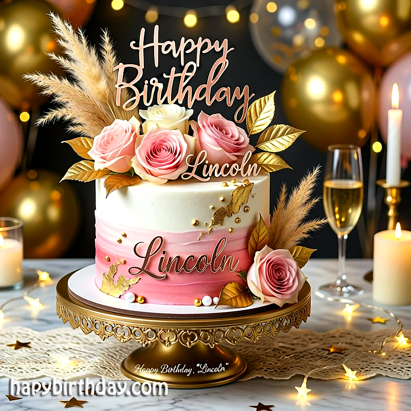 Best lincoln Birthday Cake Images - Download lincoln Cake with Name