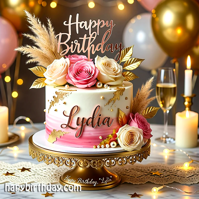 Best lydia Birthday Cake Images - Download lydia Cake with Name