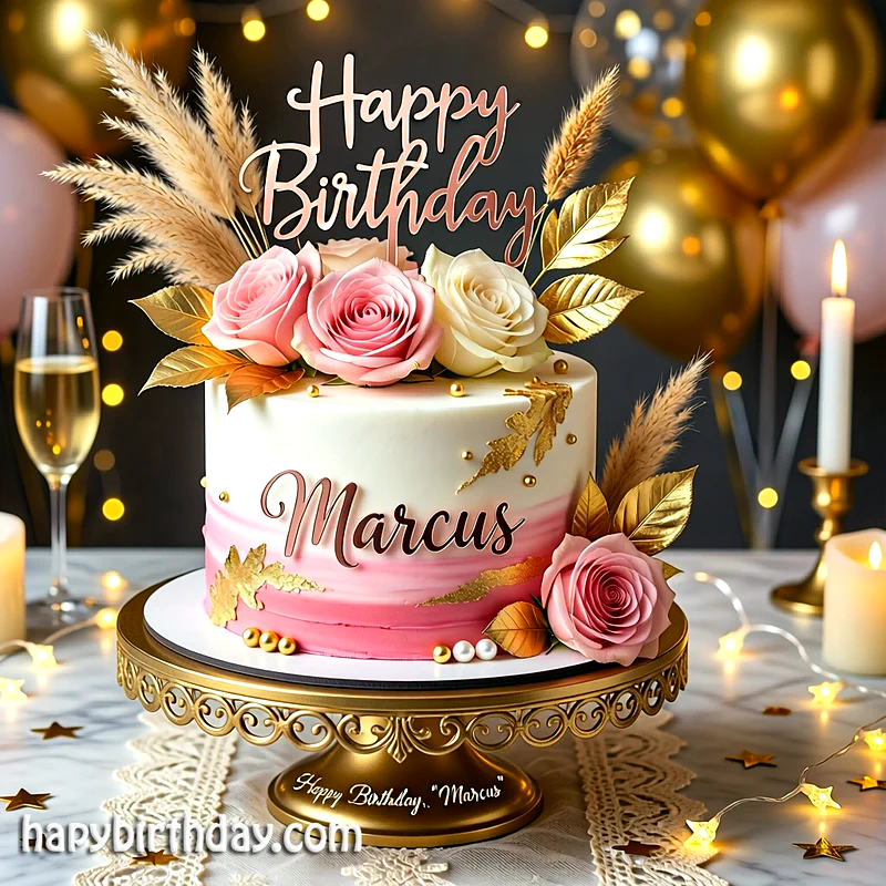 Best marcus Birthday Cake Images - Download marcus Cake with Name