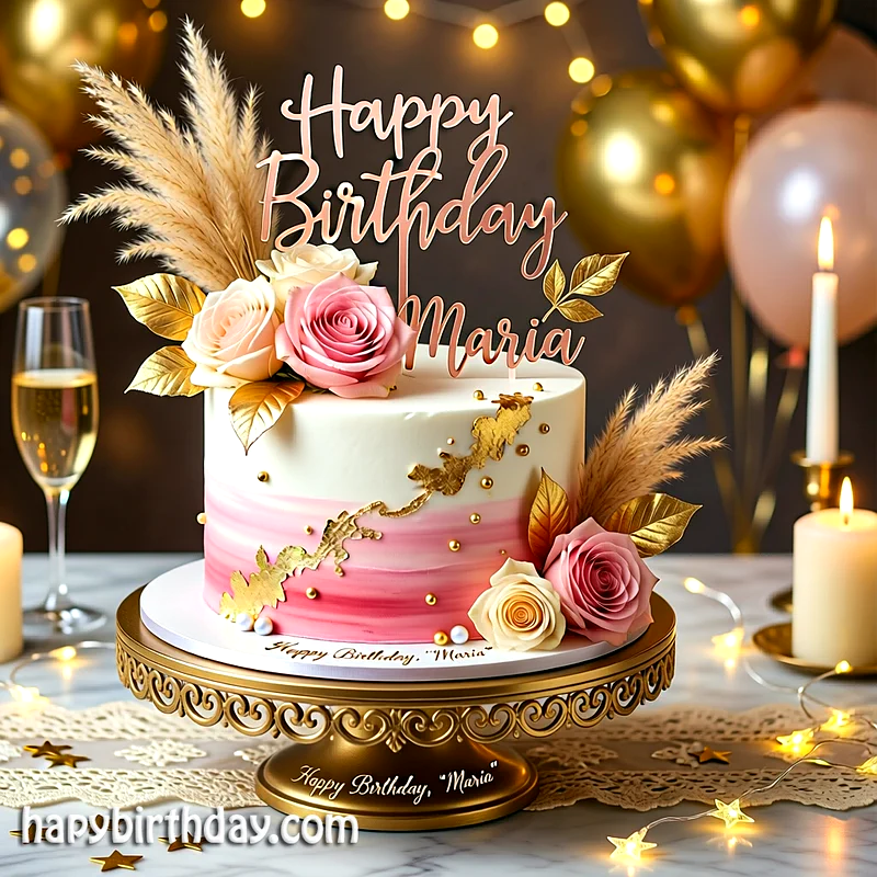 Best maria Birthday Cake Images - Download maria Cake with Name