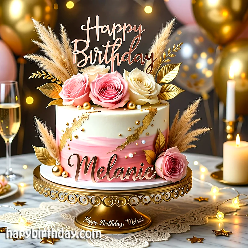 Best melanie Birthday Cake Images - Download melanie Cake with Name