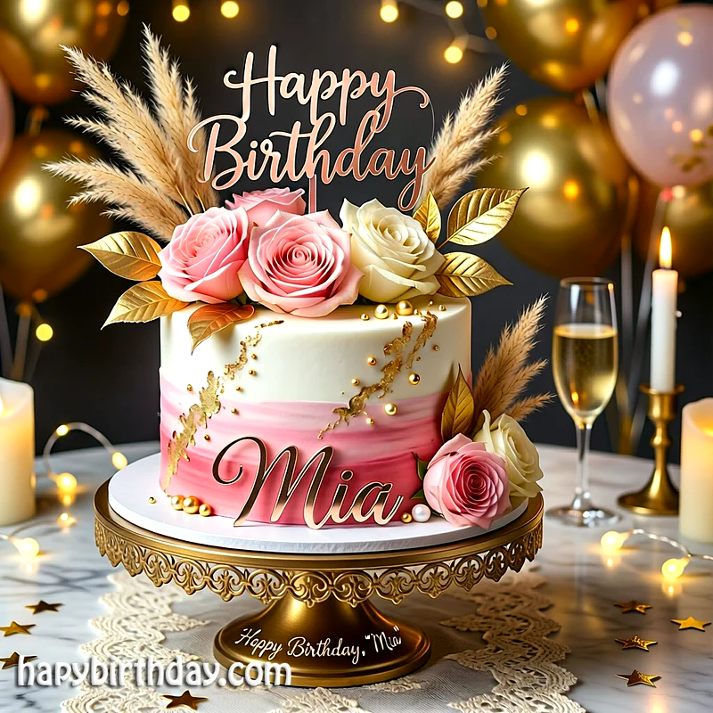 Best mia Birthday Cake Images - Download mia Cake with Name