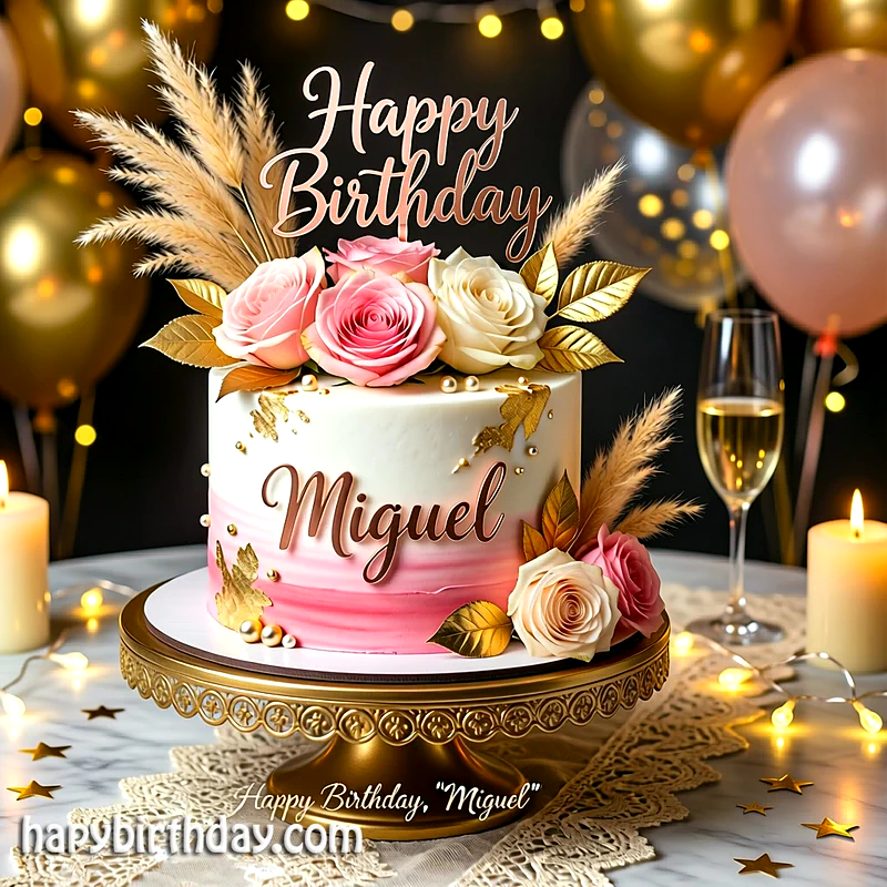 Best miguel Birthday Cake Images - Download miguel Cake with Name