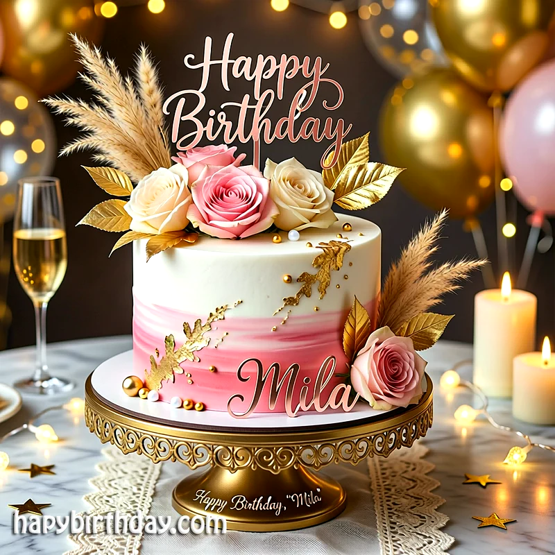 Best mila Birthday Cake Images - Download mila Cake with Name