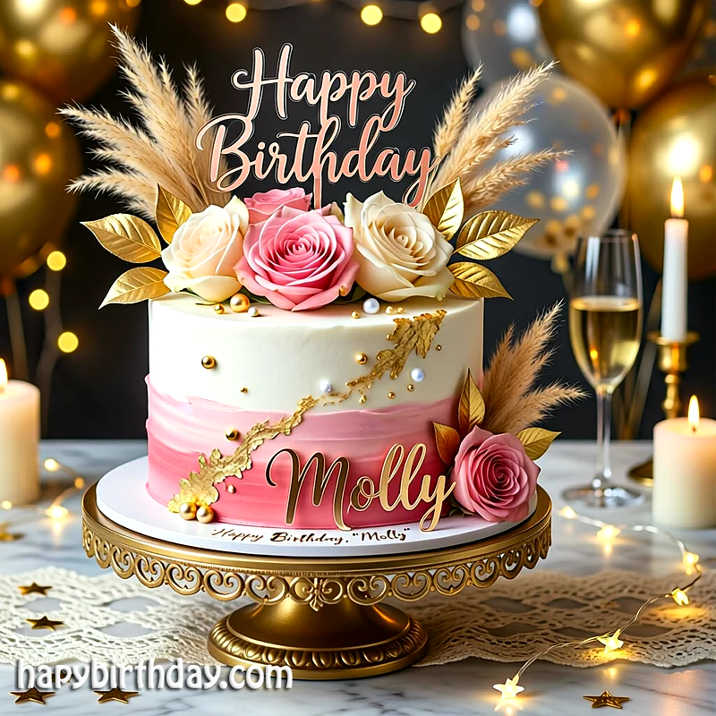 Best molly Birthday Cake Images - Download molly Cake with Name