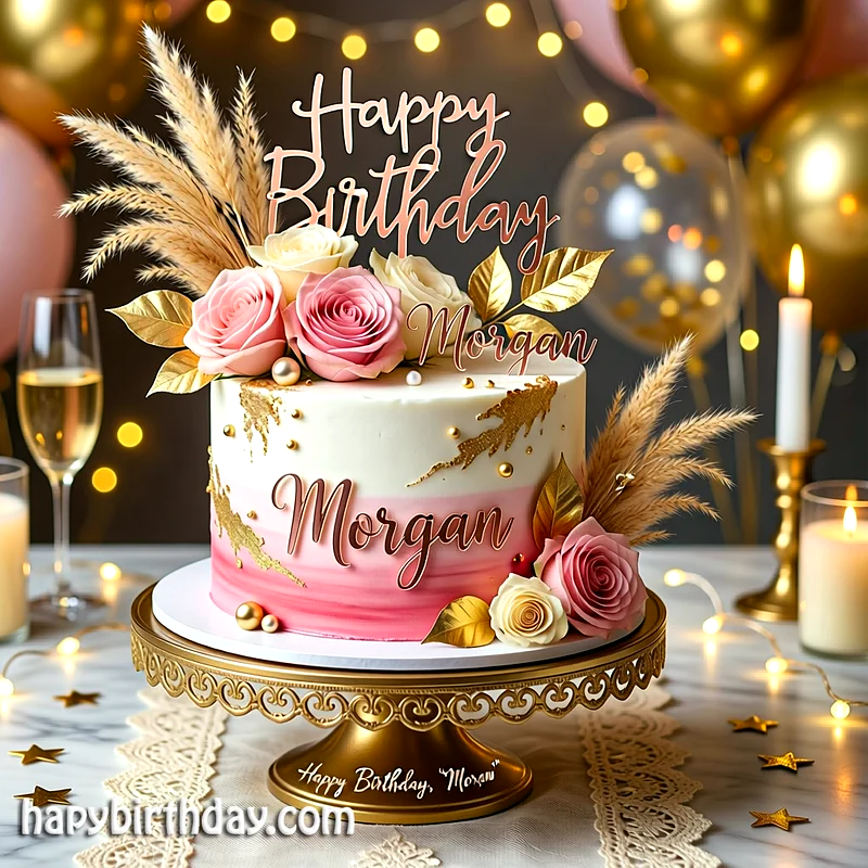 Best morgan Birthday Cake Images - Download morgan Cake with Name