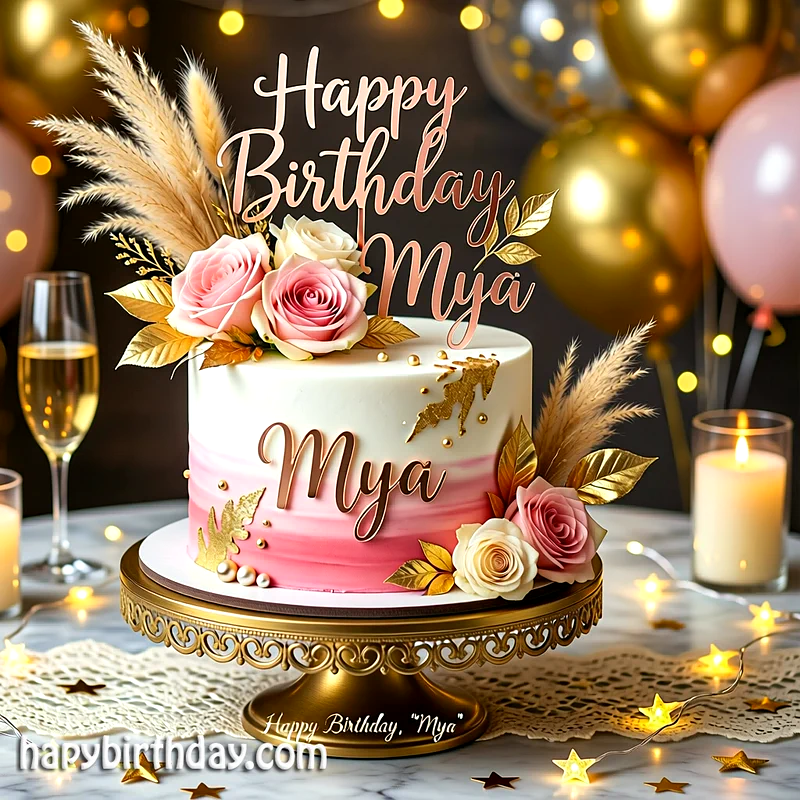 Best mya Birthday Cake Images - Download mya Cake with Name