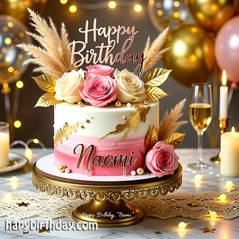 Best naomi Birthday Cake Images - Download naomi Cake with Name