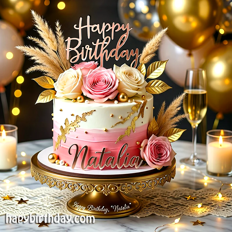 Best natalia Birthday Cake Images - Download natalia Cake with Name