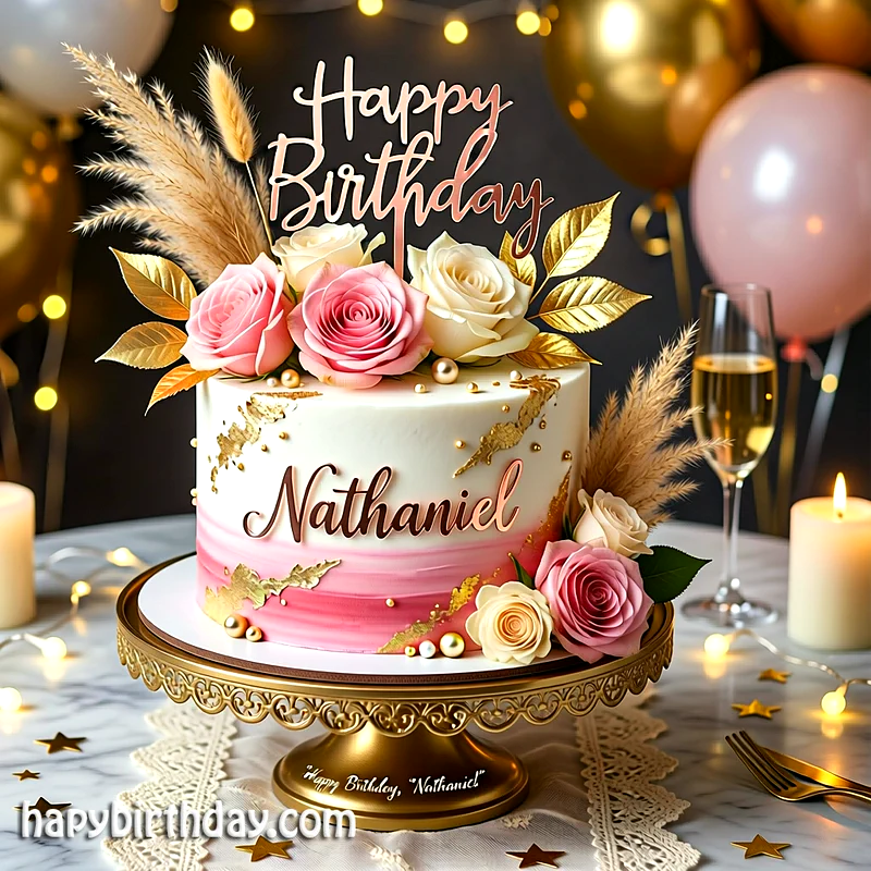 Best nathaniel Birthday Cake Images - Download nathaniel Cake with Name