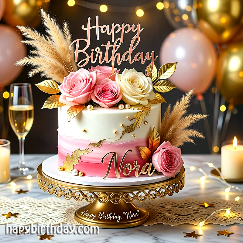 Best nora Birthday Cake Images - Download nora Cake with Name