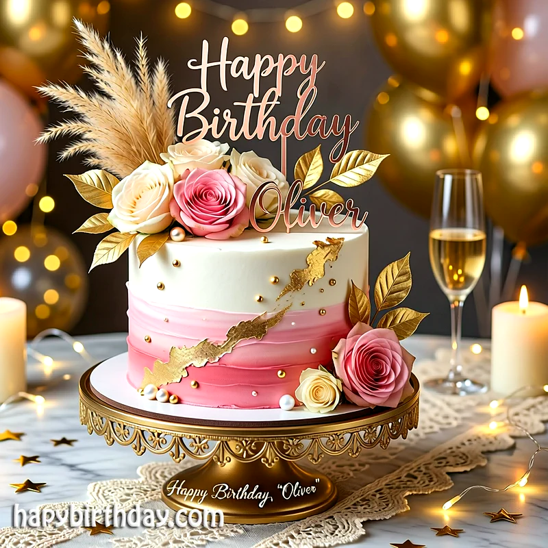 Best oliver Birthday Cake Images - Download oliver Cake with Name