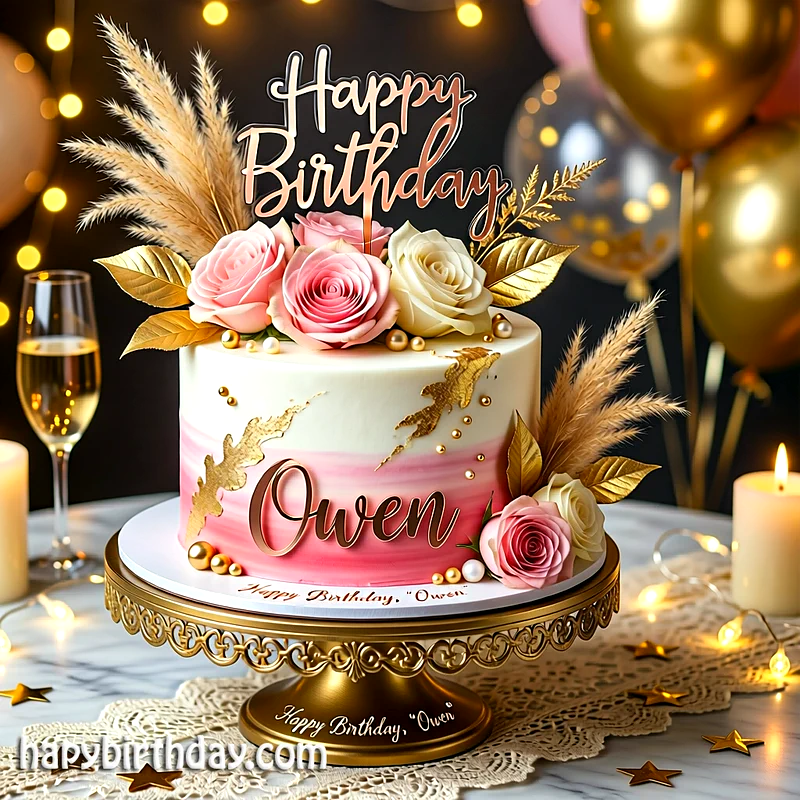 Best owen Birthday Cake Images - Download owen Cake with Name