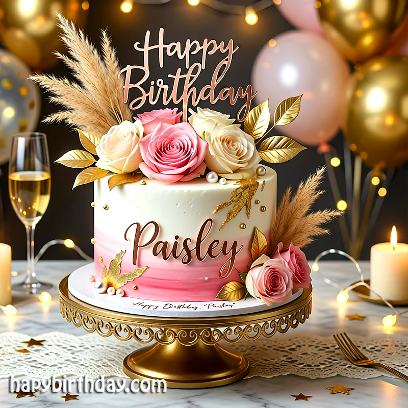 Best paisley Birthday Cake Images - Download paisley Cake with Name