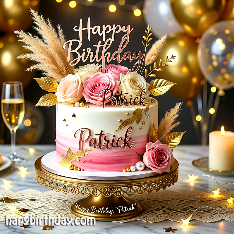 Best patrick Birthday Cake Images - Download patrick Cake with Name