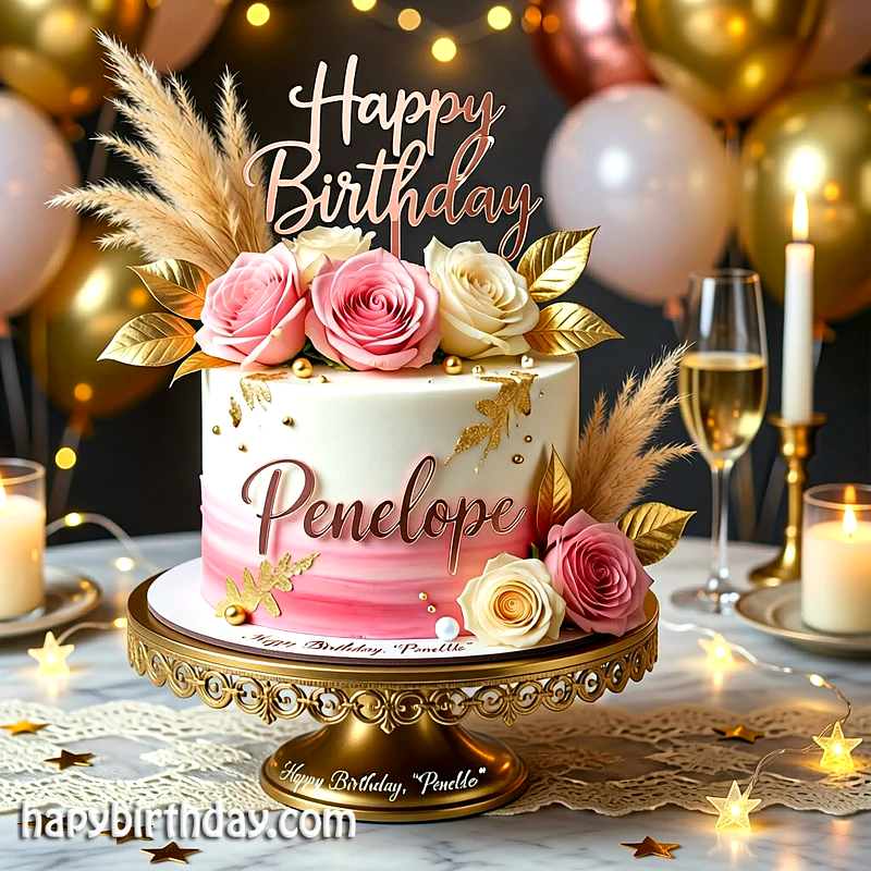 Best penelope Birthday Cake Images - Download penelope Cake with Name