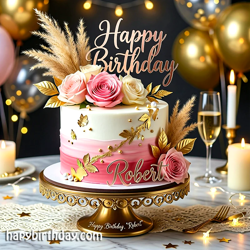 Best robert Birthday Cake Images - Download robert Cake with Name